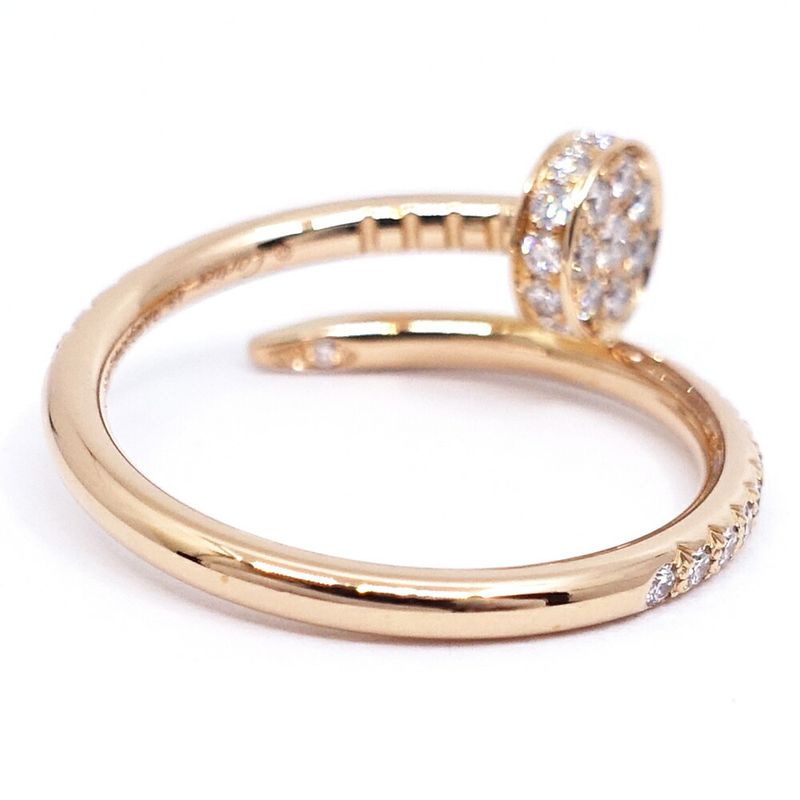 Cartier 18K Pink Gold Juste Un Clou Diamond SM Ring
