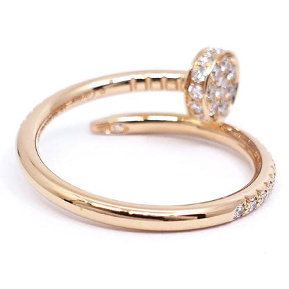 Cartier 18K Pink Gold Juste Un Clou Diamond SM Ring