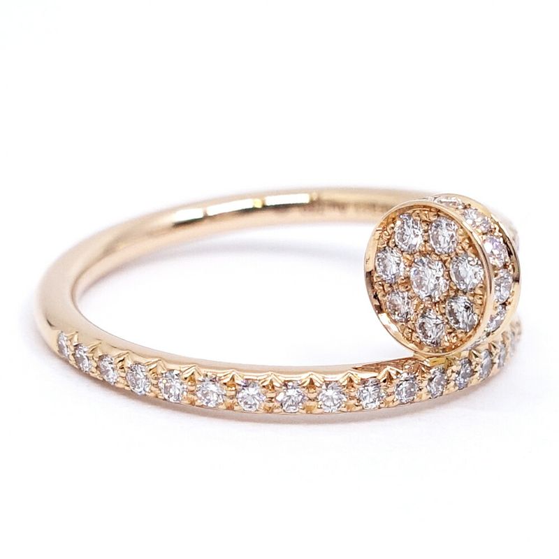 Cartier 18K Pink Gold Juste Un Clou Diamond SM Ring
