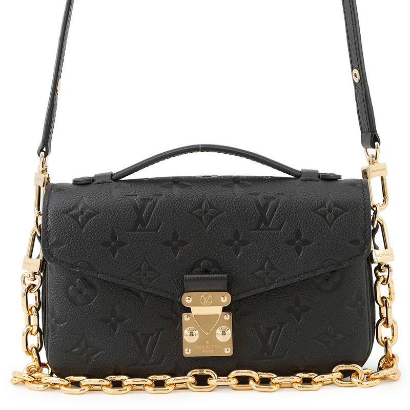 Louis Vuitton Handbag Monogram Empreinte Pochette Metis East West 2-Way Black Noir