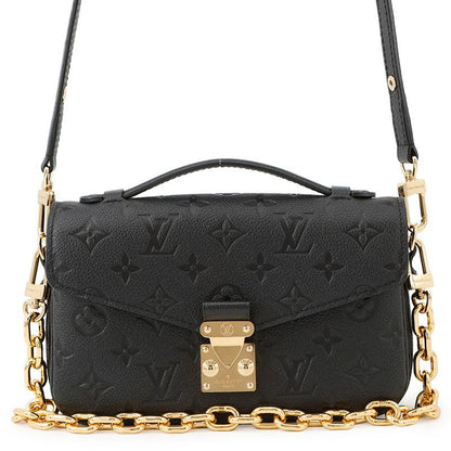 Louis Vuitton Handbag Monogram Empreinte Pochette Metis East West 2-Way Black Noir