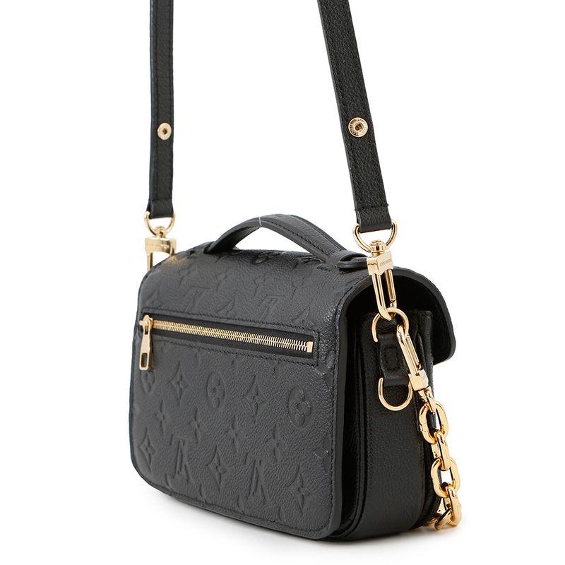 Louis Vuitton Handbag Monogram Empreinte Pochette Metis East West 2-Way Black Noir