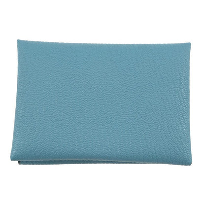 Hermes Coin Case Calvi Duo New Bourgine Silver Chevre Misor New Blue Jean