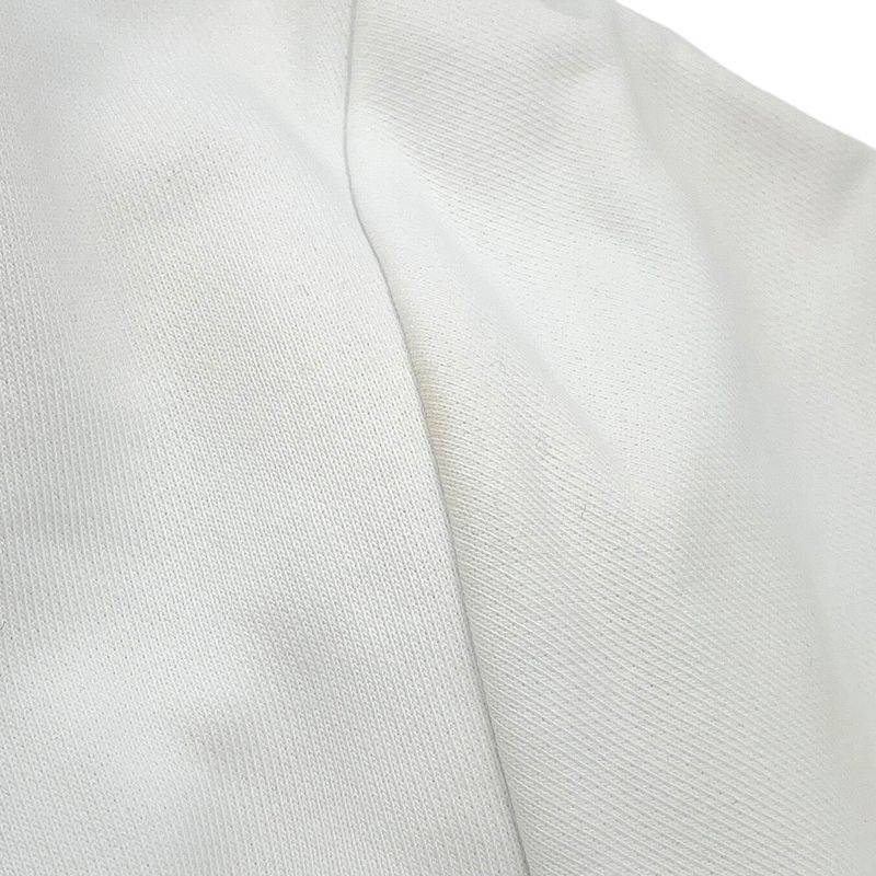 Fendi Hoodie FF Cut Replacement Cotton S Top White Brown
