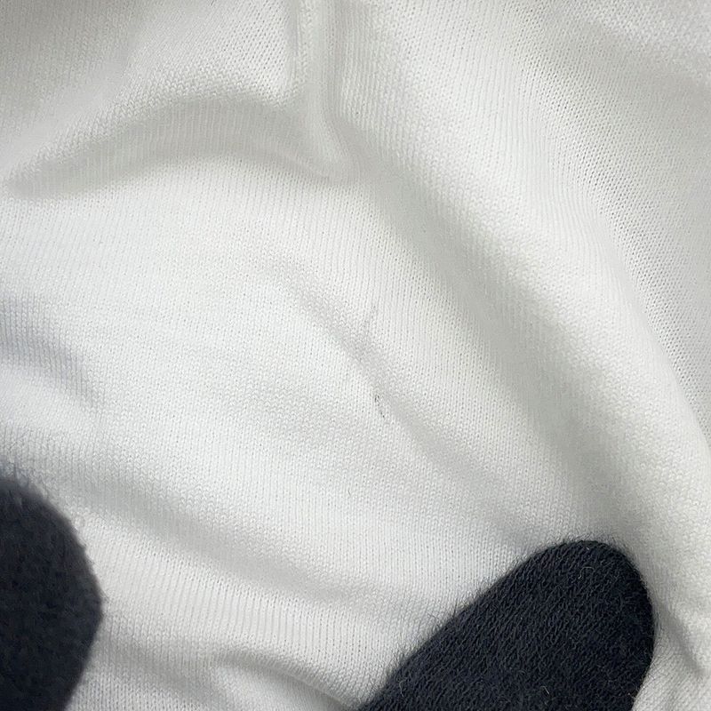Fendi Hoodie FF Cut Replacement Cotton S Top White Brown