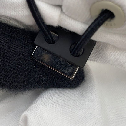 Fendi Hoodie FF Cut Replacement Cotton S Top White Brown