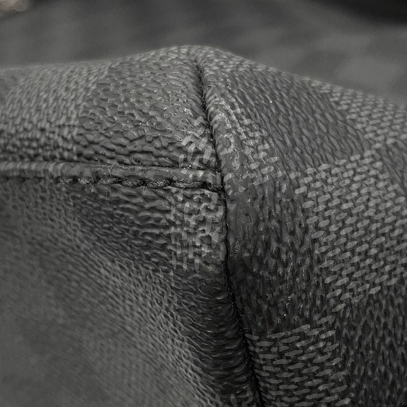 Louis Vuitton Shoulder Bag Damier Graphite Mick GM Noir Black