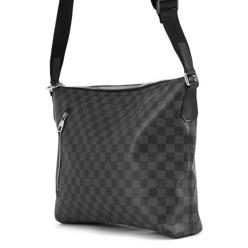 Louis Vuitton Shoulder Bag Damier Graphite Mick GM Noir Black