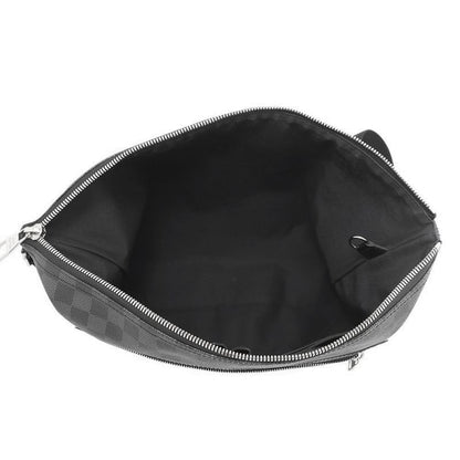 Louis Vuitton Shoulder Bag Damier Graphite Mick GM Noir Black