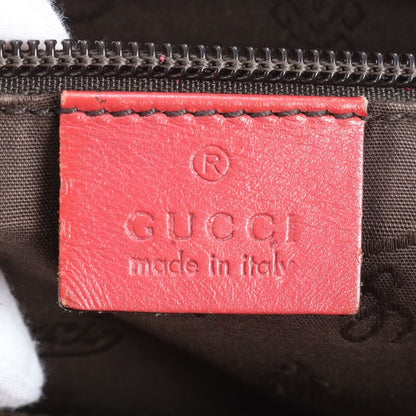 Gucci Ggimprime Leather Tote Shoulder Hand Red Rcm