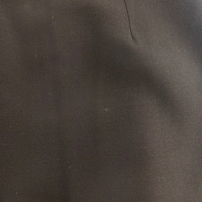 Chanel CC Logo Button Wool Skirt Brown 36