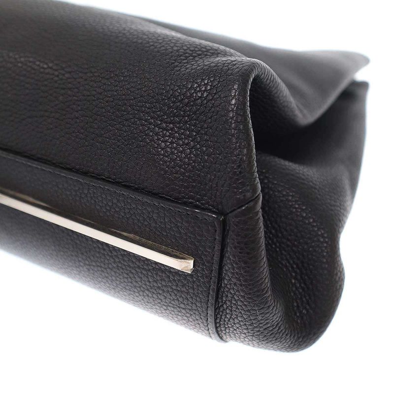 Balenciaga le Dix Leather Shoulder Tote Black