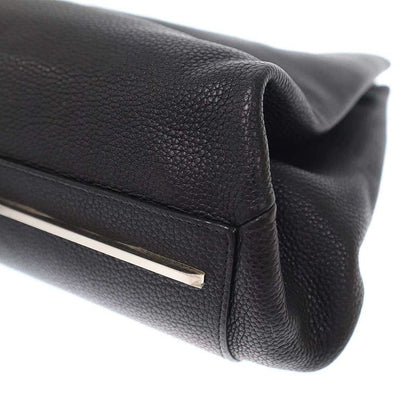 Balenciaga le Dix Leather Shoulder Tote Black
