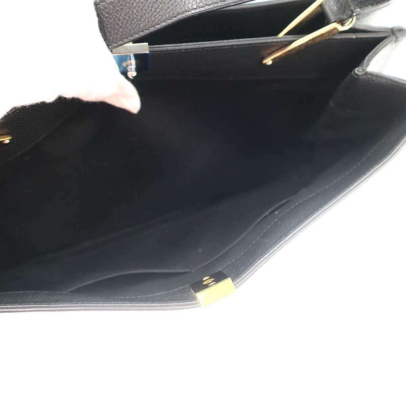 Balenciaga le Dix Leather Shoulder Tote Black