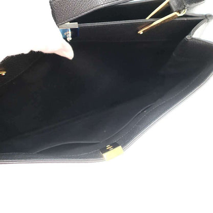 Balenciaga le Dix Leather Shoulder Tote Black