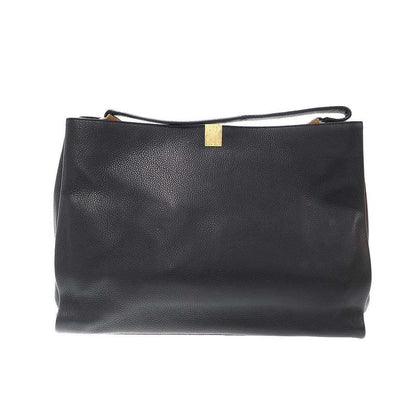 Balenciaga le Dix Leather Shoulder Tote Black