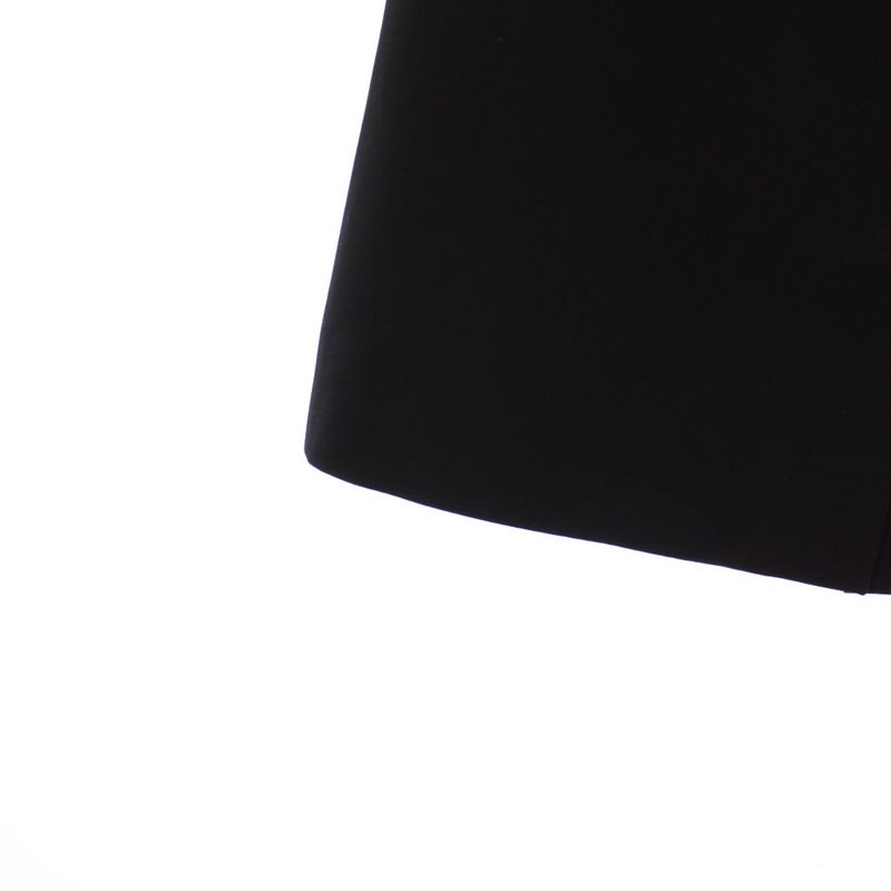 Gucci Wool Logo Print Skirt Knee Length Trapezoid 38 Black