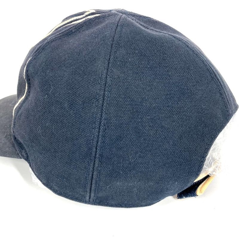 Chanel Cap CC Logo Cotton Navy
