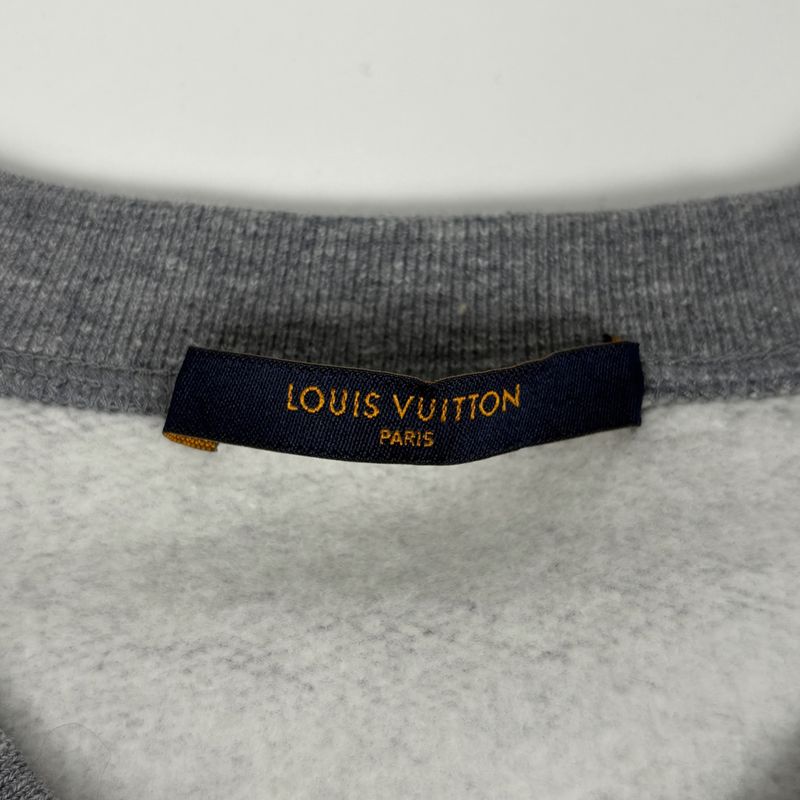 Louis Vuitton Upside Down LV Logo Sweatshirt Trainer Fleece Lined Top
