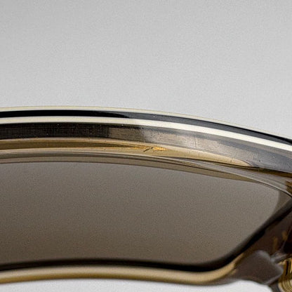 Louis Vuitton Logo Sunglasses Eyewear Monogram Mahina Plastic Beige