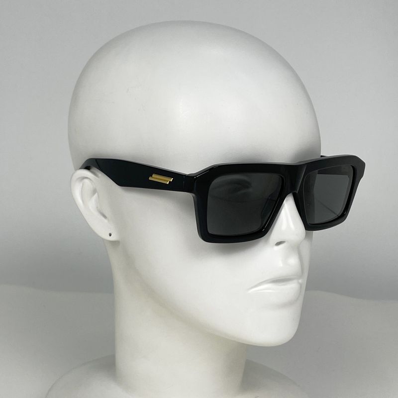 Bottega Veneta Logo Sunglasses Eyewear Plastic Black