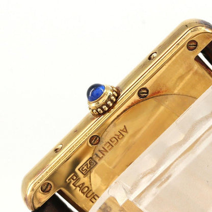 Cartier Must Tank Date LM Silver Quartz