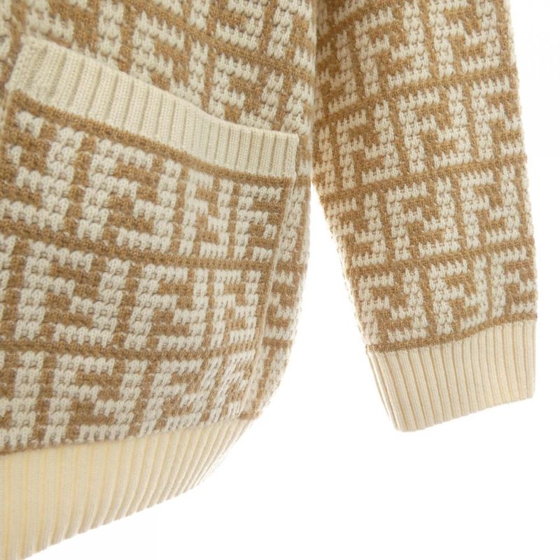 Fendi Aloj Cardigan Cashmere Brown