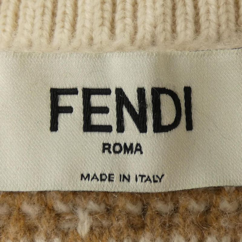 Fendi Aloj Cardigan Cashmere Brown