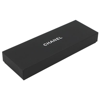 Chanel Barrette CC Logo Ribbon Cotton Cahnel Hair Black