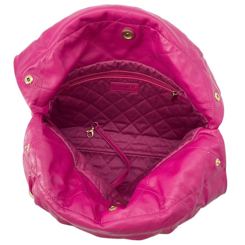 Chanel Handbag 22 Quilted Small Shiny Calf Leather