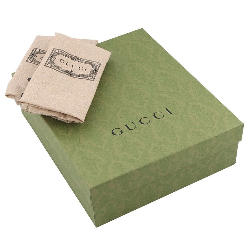 Gucci Boots Jumbo GG Marmont Ankle Canvas Leather 34.5 Beige Black