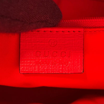 Gucci Backpack Cat Children's GG Supreme Leather Kids Beige Red