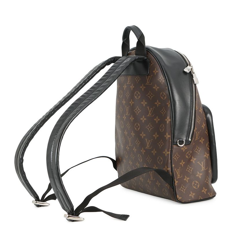 Louis Vuitton Backpack Monogram Macassar Josh NV Brown Noir Black