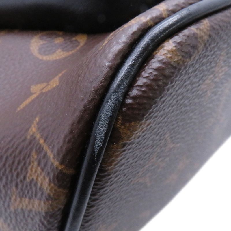 Louis Vuitton Backpack Monogram Macassar Josh NV Brown Noir Black