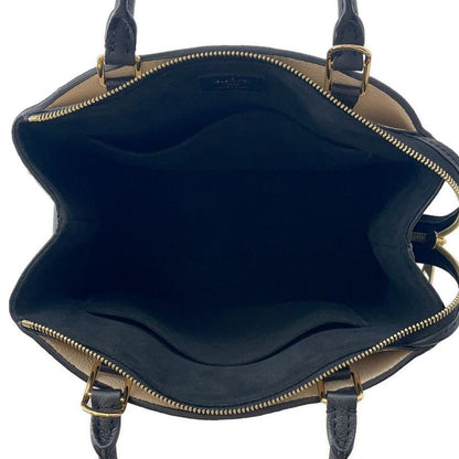 Louis Vuitton Handbag Bicolor Monogram Empreinte Petit Palais PM Noir Black Beige