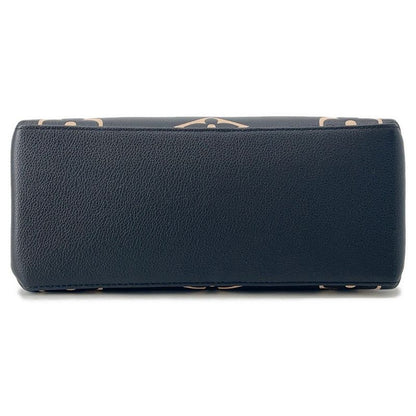 Louis Vuitton Handbag Bicolor Monogram Empreinte Petit Palais PM Noir Black Beige