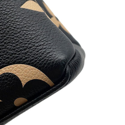 Louis Vuitton Handbag Bicolor Monogram Empreinte Petit Palais PM Noir Black Beige