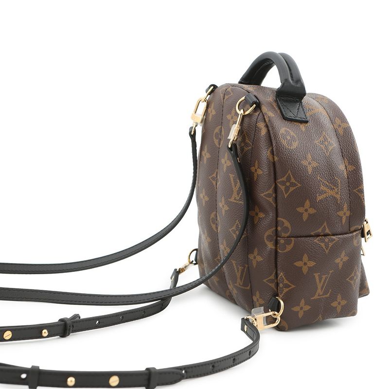 Louis Vuitton Backpack Monogram Palm Spring Mini Noir Black