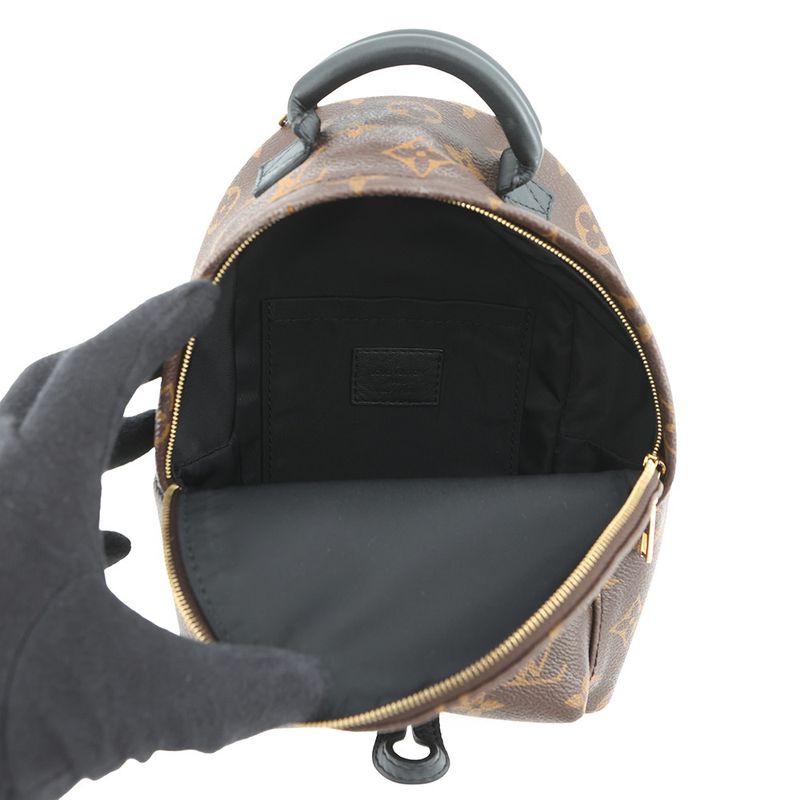 Louis Vuitton Backpack Monogram Palm Spring Mini Noir Black
