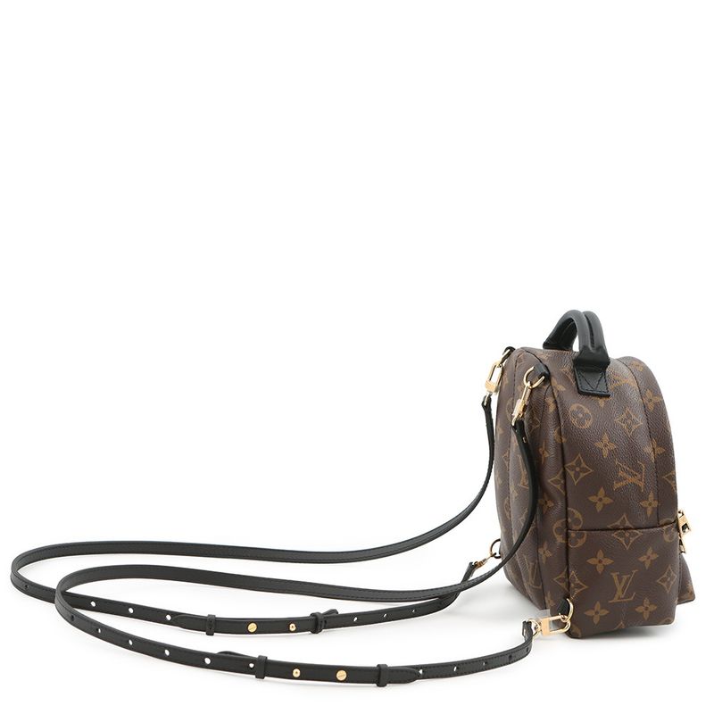 Louis Vuitton Backpack Monogram Palm Spring Mini Noir Black