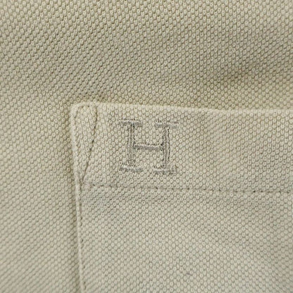 Hermes Pocket Embroidery Cotton Crew Neck Short Sleeve T-Shirt