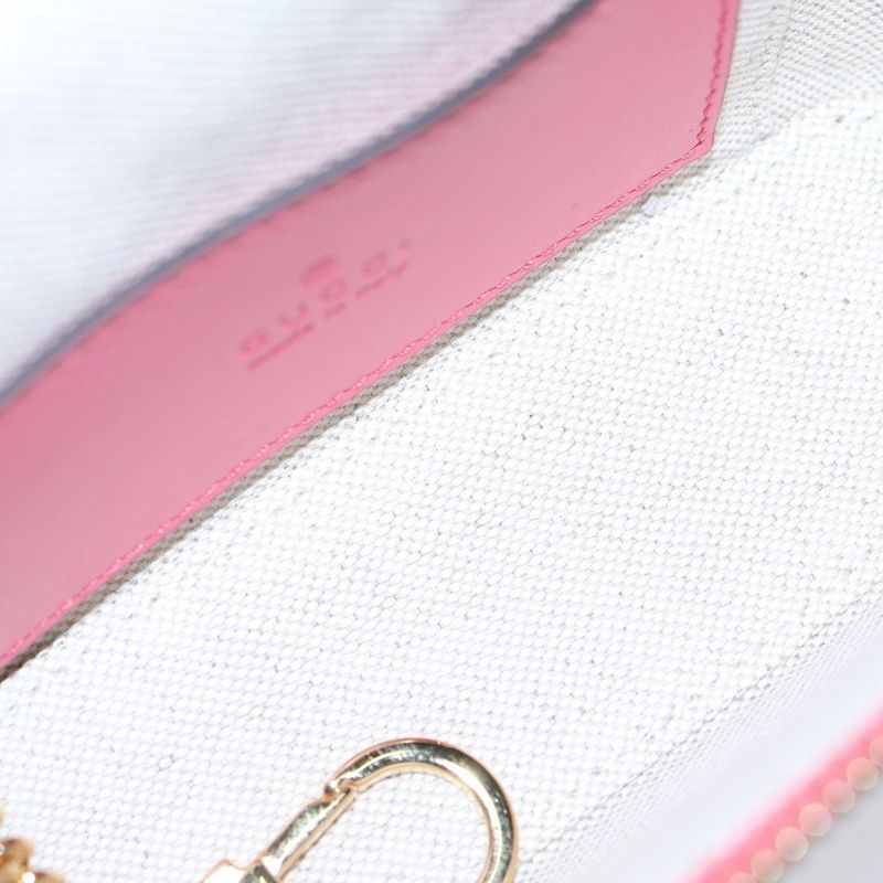 Gucci GG Matelasse Mini Top Handle Shoulder Bag Pink Leather