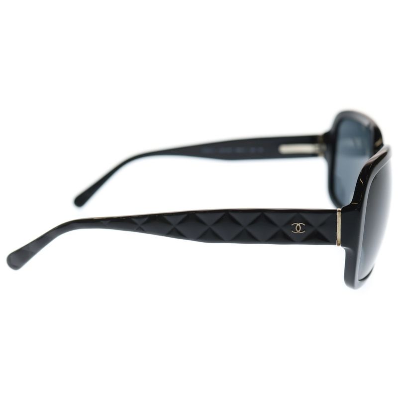 Chanel Quilted CC Logo Sunglasses Black