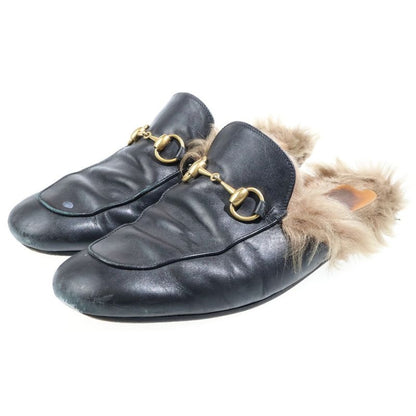 Gucci Princetown Horsebit Leather Loafers Black