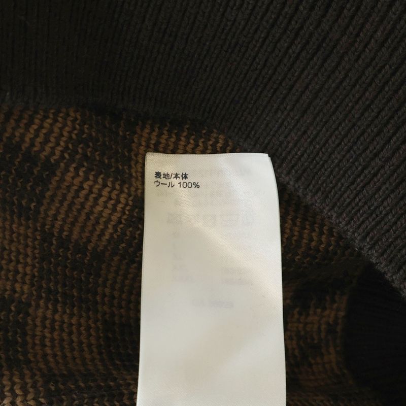 Louis Vuitton Damiecle Neck Knit Sweater Zll Brown