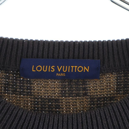 Louis Vuitton Damiecle Neck Knit Sweater Zll Brown