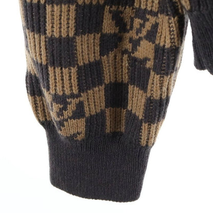 Louis Vuitton Damiecle Neck Knit Sweater Zll Brown