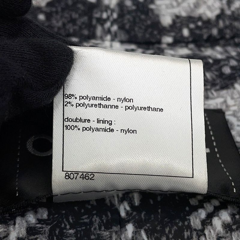 Chanel Down Jacket Coco Button Quilted 36