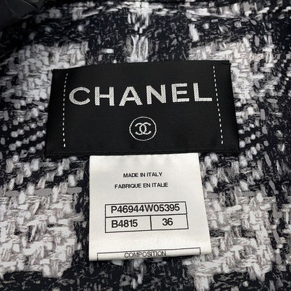 Chanel Down Jacket Coco Button Quilted 36
