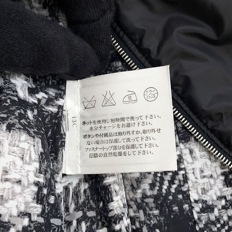 Chanel Down Jacket Coco Button Quilted 36